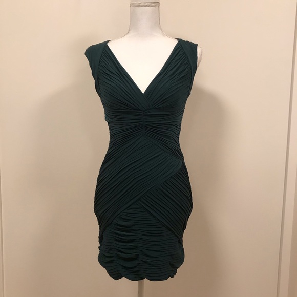 bcbg faux croc metallic dress